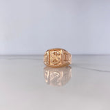 Anillo Sello Signo Peso 3.45gr / T10 1/4 / Oro Rosa $