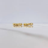 Candongas Mai 1.9gr / 1.7cm / Rayadas Oro Amarillo 18K $