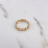 Anillo Cubano 2.1gr / T6 1/4 / Oro Amarillo 18K $