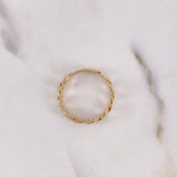 Anillo Cubano 2.1gr / T6 1/4 / Oro Amarillo 18K $