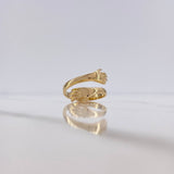 Anillo Abrazo  3.4gr / T5 3/4 / Oro Amarillo 18K $