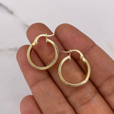 Candongas Tribal 2.35gr / 2cm / Oro Amarillo 18K $