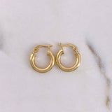 Candongas Jass 1.1gr / 1.4cm / Oro Amarillo 18K $