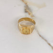 Anillo Sello Sagrado Corazón 3.8gr / T11 1/4 / Correa Oro Amarillo $