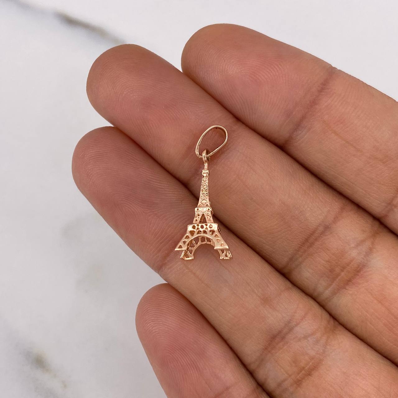 Dije Torre Eiffel 1gr / 2.2cm / Oro Rosa 18K #