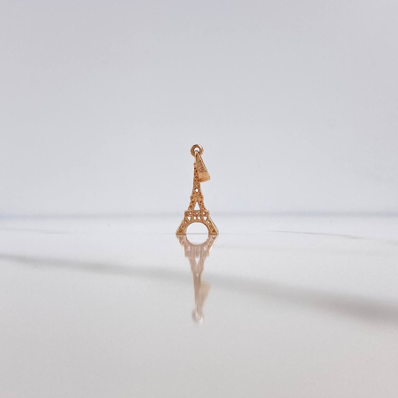 Dije Torre Eiffel 1gr / 2.2cm / Oro Rosa 18K #