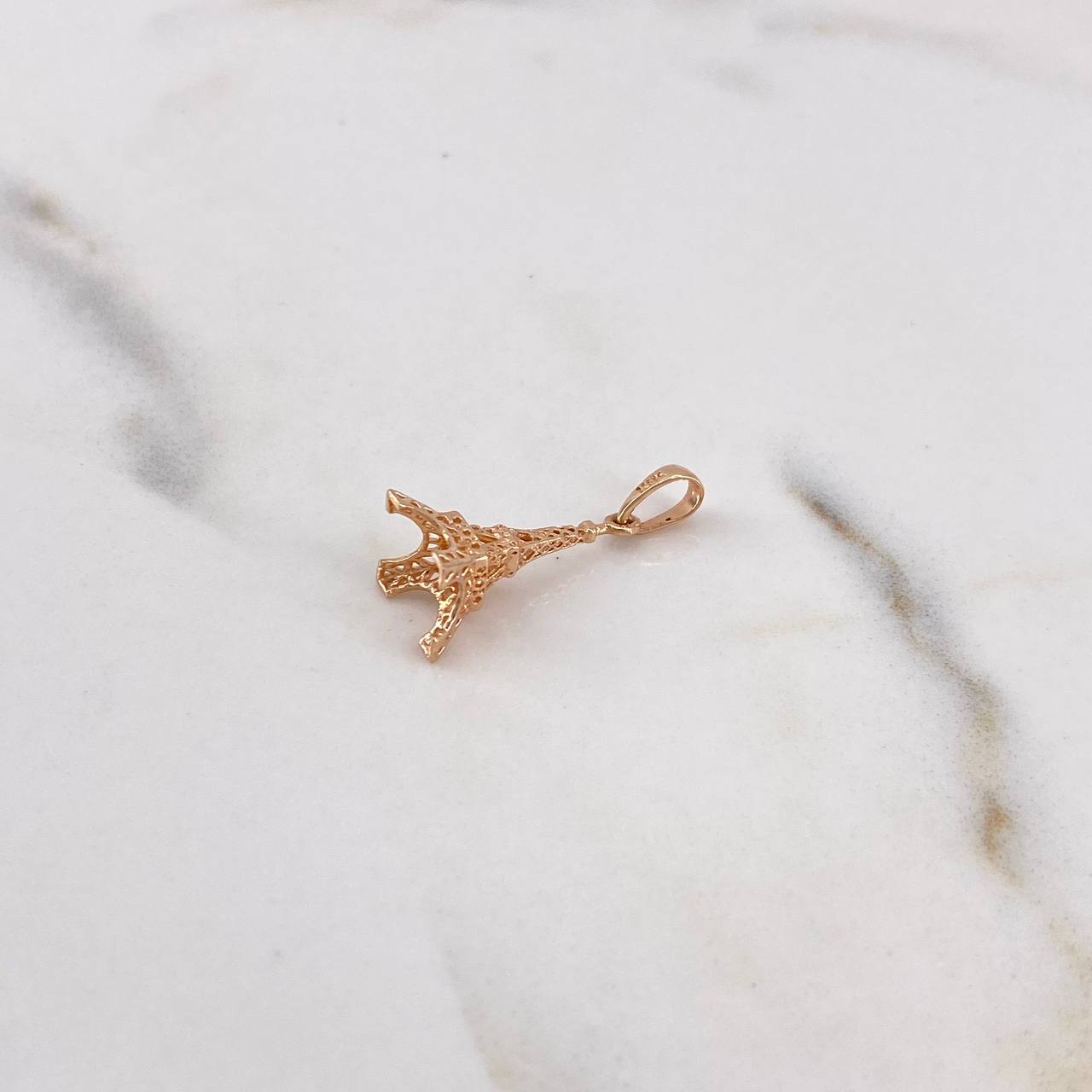 Dije Torre Eiffel 1gr / 2.2cm / Oro Rosa 18K #