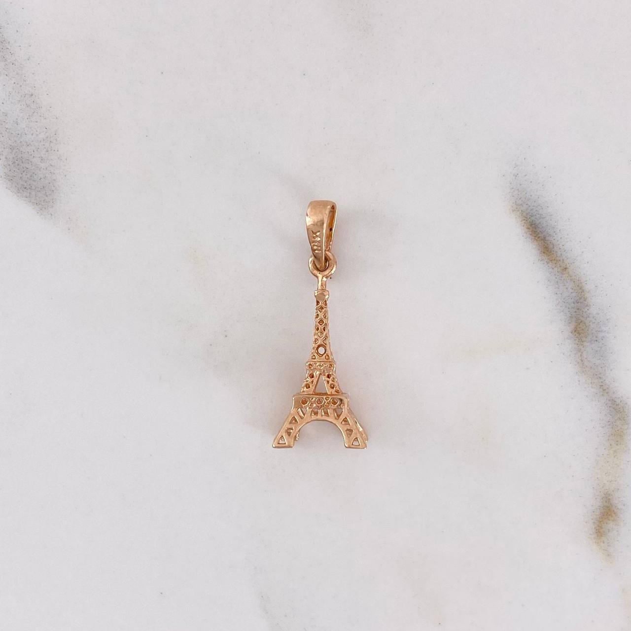 Dije Torre Eiffel 1gr / 2.2cm / Oro Rosa 18K #