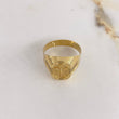 Anillo Sello Cristo 2.7gr / T11 1/4 / Cruz Punteada Oro Amarillo $