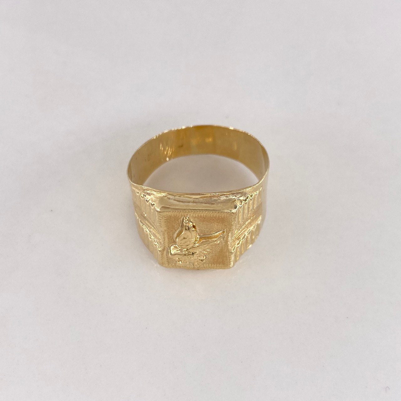 Anillo Sello Aguila 3.65gr / T11 / Oro Amarillo $