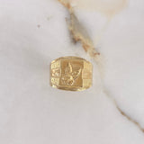 Anillo Sello Aguila 3.65gr / T11 / Oro Amarillo $