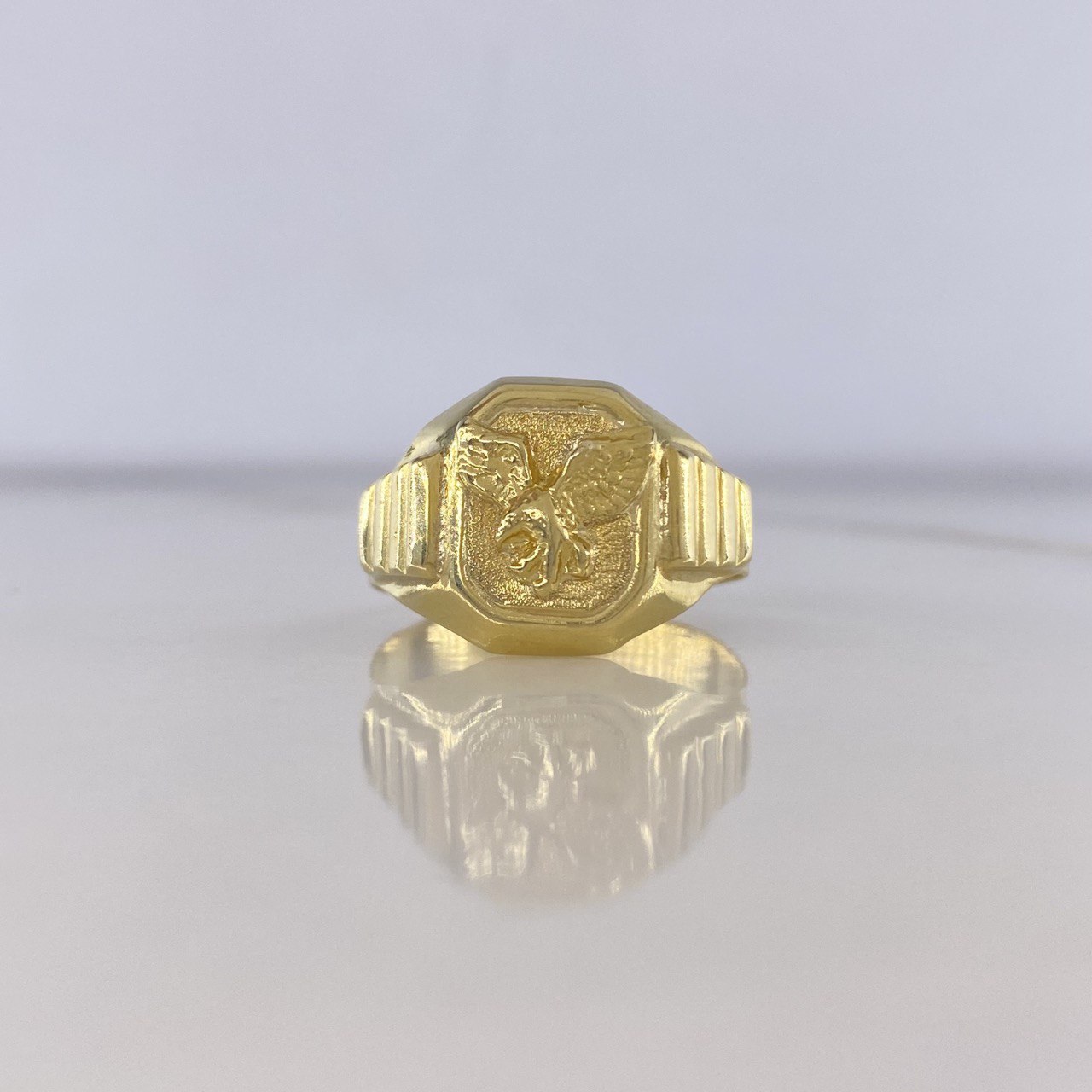 Anillo Sello Aguila 4.55gr / T10 3/4 / Oro Amarillo $