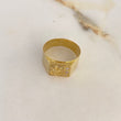 Anillo Ancla 3.3gr / T10 1/2 / Circones Blancos Oro Amarillo $