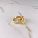 Anillo Sello Corona 3.7gr / T11 1/2 / Oro Amarillo $