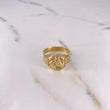 Anillo Sello Caballo 4.95gr / T11 1/4 / Correa Oro Amarillo $