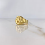 Anillo Sello Caballo 5gr / T9 3/4 / Correa Oro Amarillo $