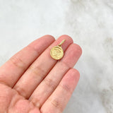 Dije Medalla Medusa 0.95gr / 2cm / Oro Amarillo $