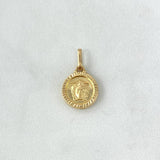 Dije Medalla Medusa 0.95gr / 2cm / Oro Amarillo $