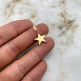 Dije Estrella 0.9gr / 2.4cm / Troquelado Oro Amarillo $