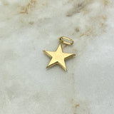 Dije Estrella 0.75gr / 2.4cm / Troquelado Oro Amarillo $