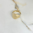 Anillo Sello Cristo 3.25gr / T11 1/2 / Oro Amarillo $