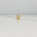 Dije Letra O 0.5gr / 0.7cm / 3D Lisa Oro Amarillo $