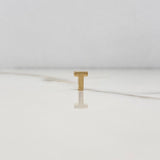 Dije Letra T 0.45gr / 0.7cm / 3D Lisa Oro Amarillo $