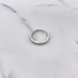 Anillo Argolla Churumbela 1.75gr / T6 1/4 / Hondas Circones Blancos Oro Blanco $