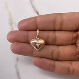 Dije Corazón 1.1gr / 2cm / Soplado Oro Rosa $