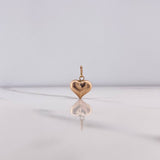 Dije Corazón 0.55gr / 1.7cm / Soplado Oro Rosa $