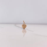 Dije Corazón 0.25gr / 1.3cm / Soplado Oro Rosa $