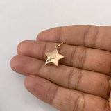 Dije Estrella 0.75gr / 2.2cm / Soplado Oro Rosa $