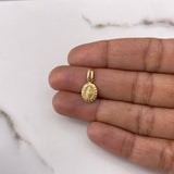 Dije Virgen Milagrosa 0.4gr / 1.7cm / Troquelado Oro Amarillo $