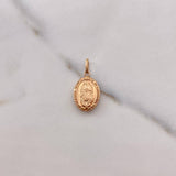 Dije Virgen Guadalupe 0.65gr / 2.3cm / Troquelado Oro Rosa $