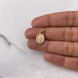 Dije Virgen Guadalupe 0.45gr / 2cm / Troquelado Oro Rosa $