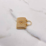 Dije Cartera 6.3gr / 2.5cm / Circones Blancos Oro Amarillo $