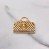 Dije Cartera 6.3gr / 2.5cm / Circones Blancos Oro Amarillo $