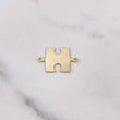 Herraje Rompecabezas Pareja 1.15gr / 2.2cm / 15mm*13mm Liso Oro Amarillo $