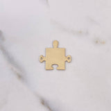 Herraje Rompecabezas Pareja 1.4gr / 2.2cm / 15mm*13mm Liso Oro Amarillo $