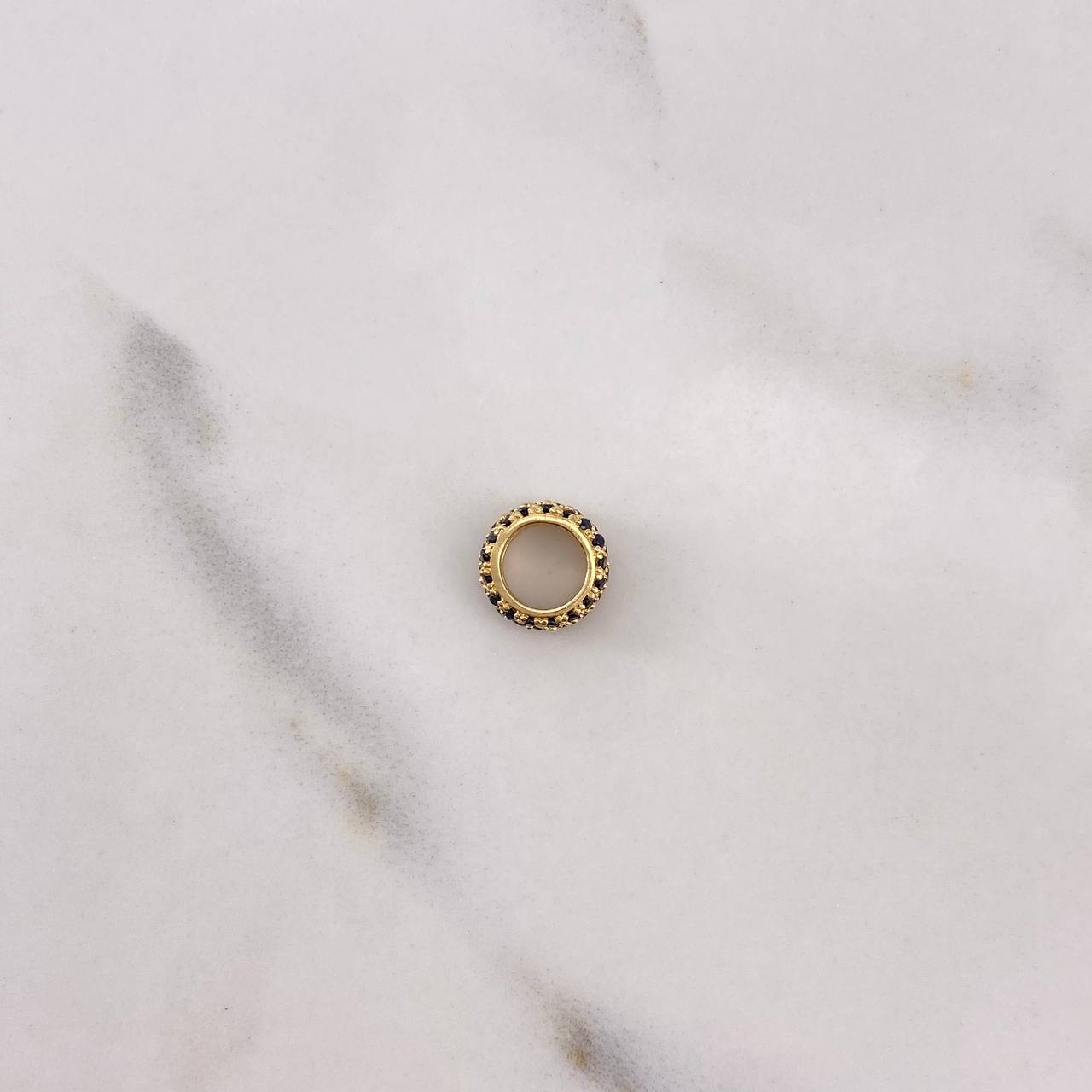 Herraje Circulo 0.85gr / 9mm Circones Negros Oro Amarillo $