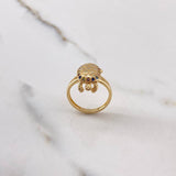 Anillo Tortuga 4.35gr / T6 1/4 / Articulado Circones Colores Oro Amarillo $