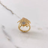 Anillo Tortuga 7gr / T7 1/4 / Articulado Circones Colores Oro Amarillo $