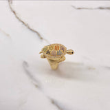 Anillo Tortuga 10.5gr / T7 1/4 / Articulado Circones Colores Oro Amarillo $