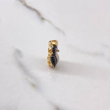 Dije Pingüino 3.65gr / 2.8cm / Circones Blancos Negros Oro Amarillo $