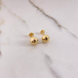 Topos Bola 0.9gr / 8mm Lisa Oro Amarillo $