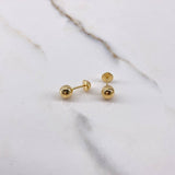 Topos Bola 0.65gr / 6mm Lisa Oro Amarillo $