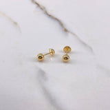 Topos Bola 0.5gr / 5mm Lisa Oro Amarillo $