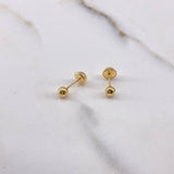 Topos Bola 0.5gr / 4mm Lisa Oro Amarillo $