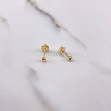 Topos Bola 0.4gr / 3mm Lisa Oro Amarillo $