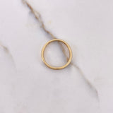 Anillo Argolla Churumbela 2gr / T7 1/2 / Circones Azules  Oro Amarillo $